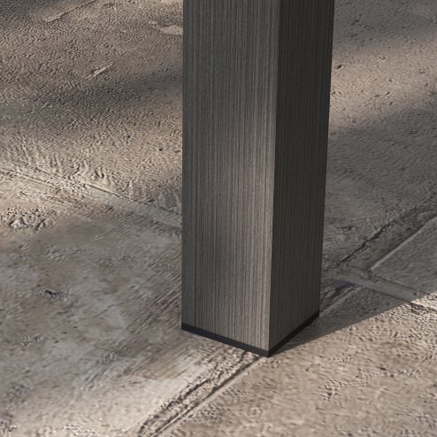 Outsunny Aluminium Outdoor Coffee Table, Rectangular Patio Side Table with Slat Tabletop for Indoor, Garden, Balcony, 100cm x 60 cm, Brown