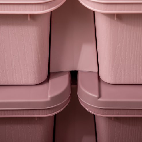 HOMCOM Kids Storage Units with 6 Drawers 3 Tier Chest Vertical Dresser Tower Toy Organizer for Nursery Playroom Kindergarten Pink