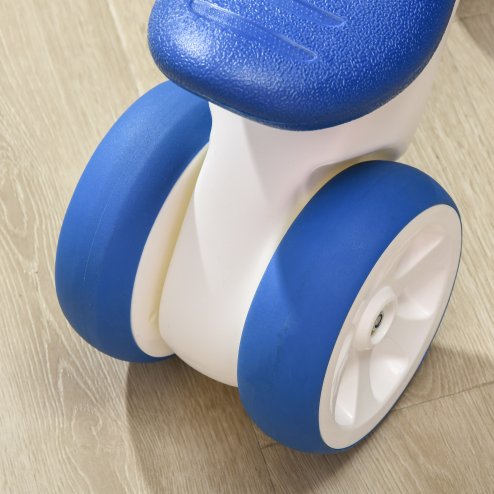 AIYAPLAY Baby Balance Bike, Lightweight First Training Bike, with Anti-Slip Handlebars, Four Wheels, No Pedals, for Ages 18-36 Months - Blue
