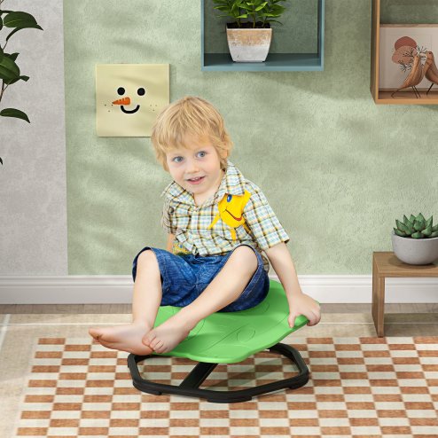 AIYAPLAY Sensory Spinning Chair, Kids Swivel Chair for Coordination, Balance, Green