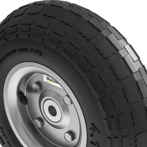 Outsunny Set of 4 Pneumatic Wheels, 10