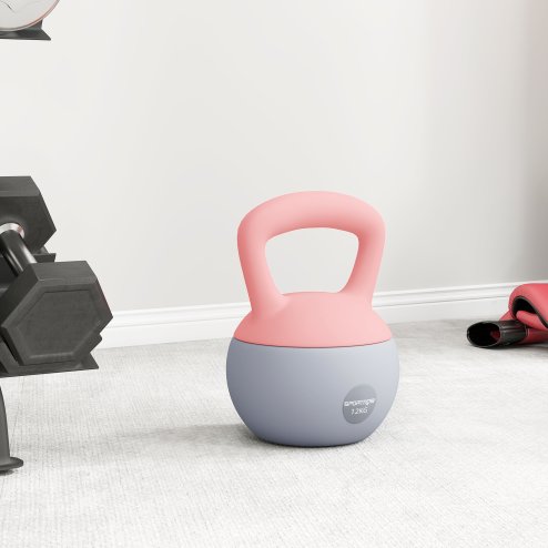 SPORTNOW Soft Kettlebell, 12kg Kettle Bell with Non-Slip Handle for Home Gym Weight Lifting and Strength Training