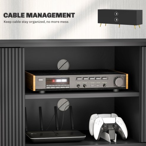 HOMCOM Modern TV Stand Cabinet for TVs up to 55
