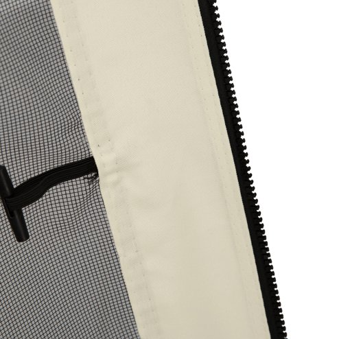 Outsunny fit 10x10ft Gazebo Universal Replacement Mosquito Netting for Patio Gazebos and Canopy Tents with Zippers for 3(m) x 3(m) Gazebo, (Sidewall Only) Beige