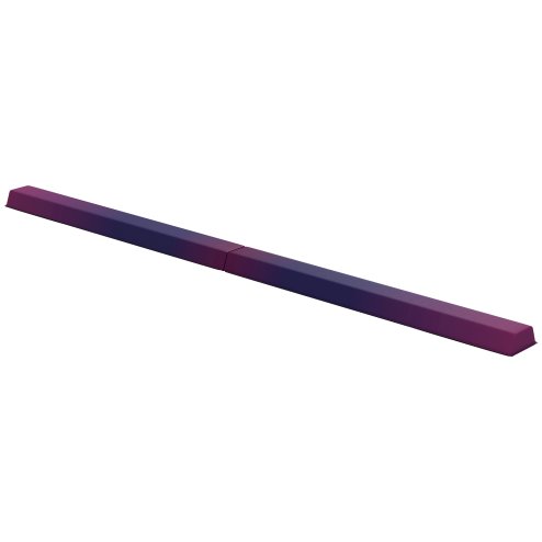 SPORTNOW 7.7ft Folding Gymnastics Beam, Floor Balance Beam for Kids with Anti-Slip Base, Gymnastics Equipment for Home Gym, Training Exercise, Blue and Pink