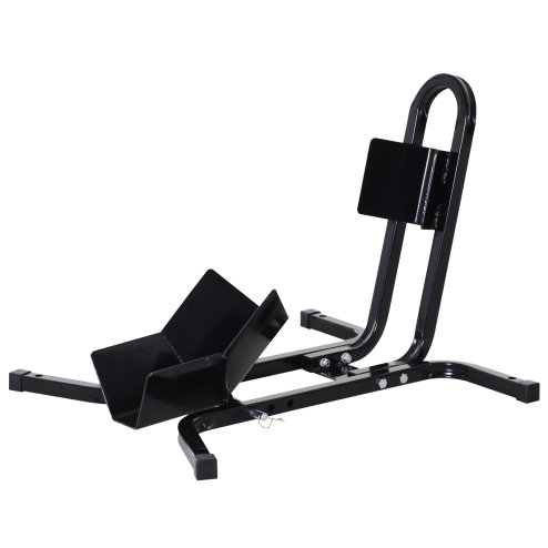 HOMCOM Metal Motorcycle Motorbike Wheel Chock Locking Stand System 17,19,21/43,48,51 Cm Front Wheels Steel Adjustable Fixing Tyre Holder Support