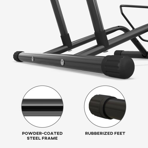 SPORTNOW Bike Floor Stand, Portable Bike Rack, Freestanding Parking Stand Holder for 16