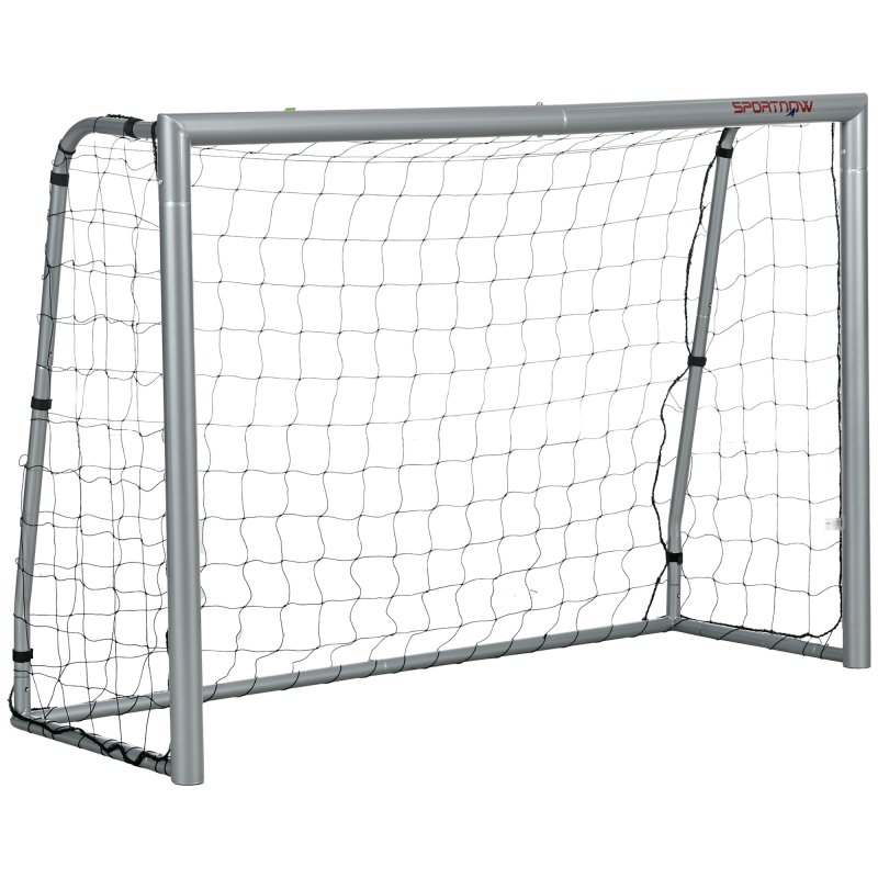 SPORTNOW 8ft x 5ft Football Goal, Football Net for Garden, Training Goal with Ground Stakes, Steel Frame