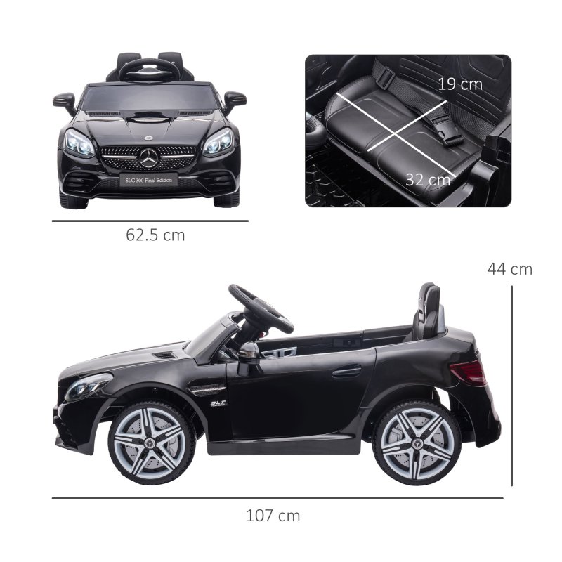 AIYAPLAY Benz SLC 300 Licensed 12V Electric Car for Kids, Kids