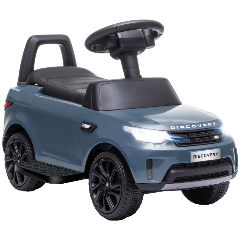 AIYAPLAY Land Rover Licensed 6V Kids Electric Ride On Car, 2-in-1 Sliding Car, Battery Powered Car with Headlights, Music, Horn, for 18-60 Months, Light Blue