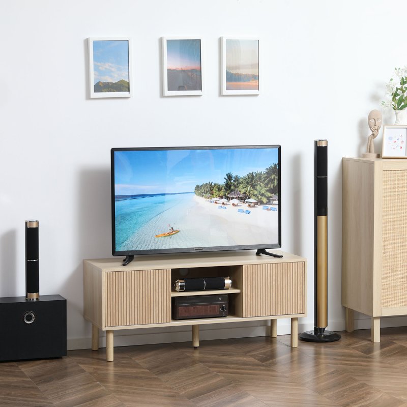 HOMCOM TV Stand Cabinet, TV Unit for TVs up to 50