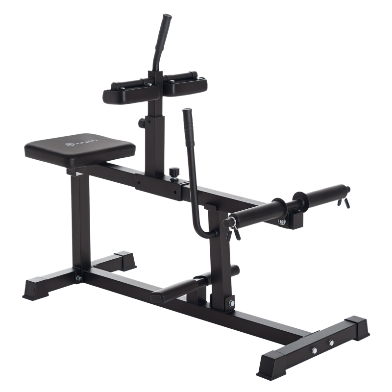 SPORTNOW Seated Leg Extension Machine, Adjustable Leg Raise Machine and Curl Machine with Plate Loaded for Hip, Lower Body and Home Gym Workout
