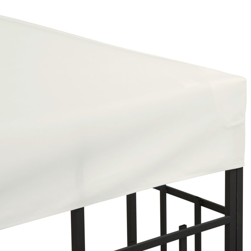 Outsunny 3 x 3(m) Gazebo Canopy Replacement Cover 2-Tier Roof Top Spare Part (TOP COVER ONLY)