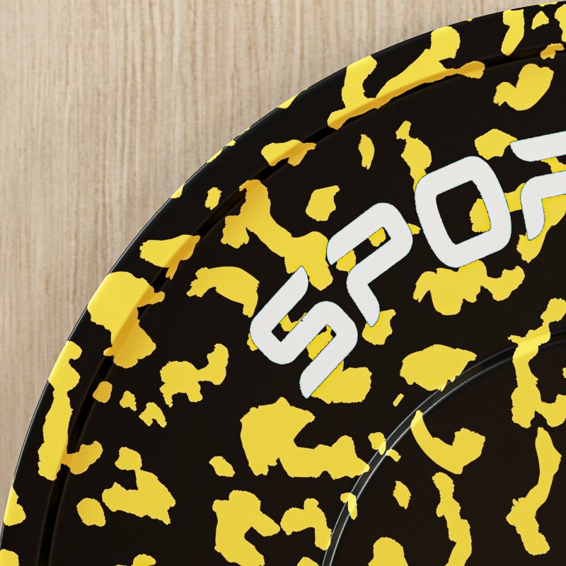 SPORTNOW Olympic Weight Plates Set, Solid Rubber Bumper Plates Weights Discs with 2