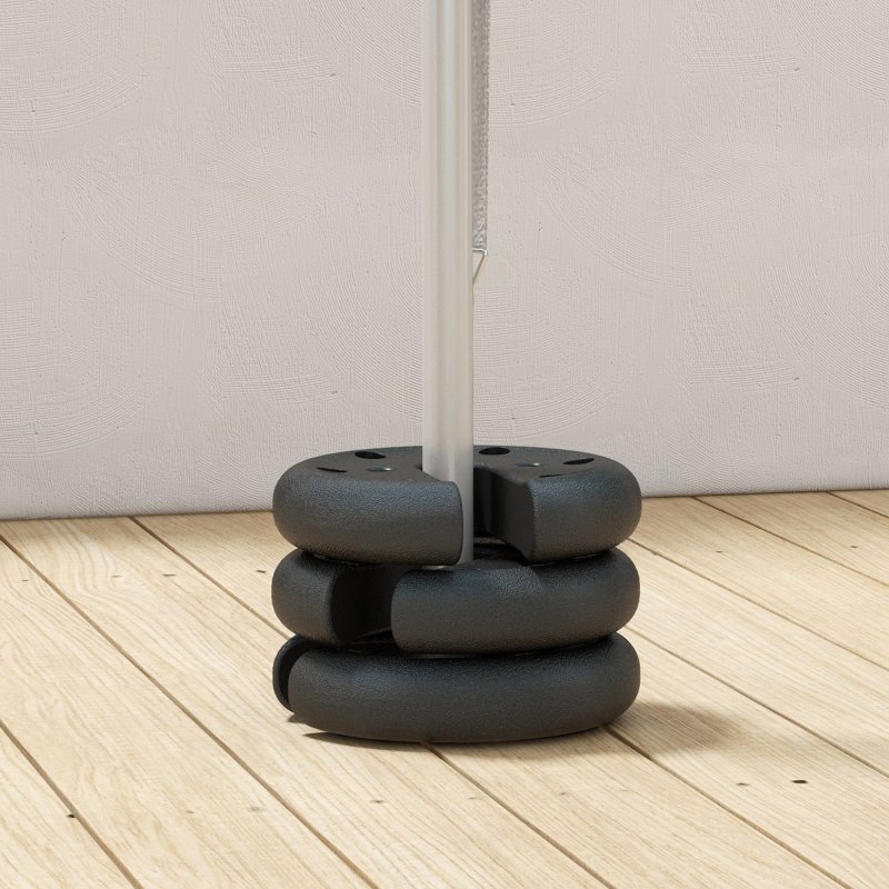 Outsunny Pop up Canopy Tent Weights Set of 4 PCs, Leg Weights for Marquee Party Tent Outdoor Canopy 8.8KG