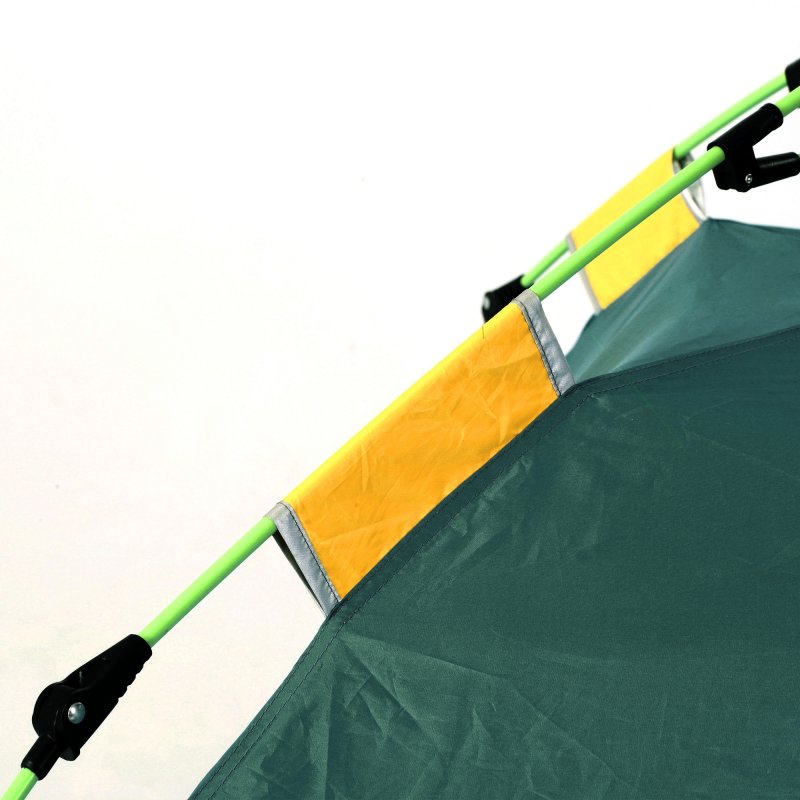 Outsunny 2 Man Pop-up Tent Beach Tent Sun Shelter w/ Windows Doors Hook Sandbags UV Protection Waterproof Outdoor Adventure Garden, Green