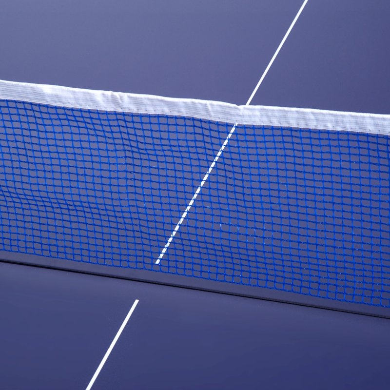 HOMCOM 6ft 182cm Mini Table Tennis Table Folding Ping Pong Table with Net Multi-Use Table for Indoor Outdoor Game, Blue