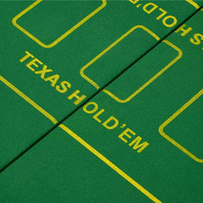 SPORTNOW Foldable Poker Mat for 10 Players, Oval Poker Table Top with Cup Holders, Portable Poker Table Cloth with Carrying Bag, 180 x 90cm - Green