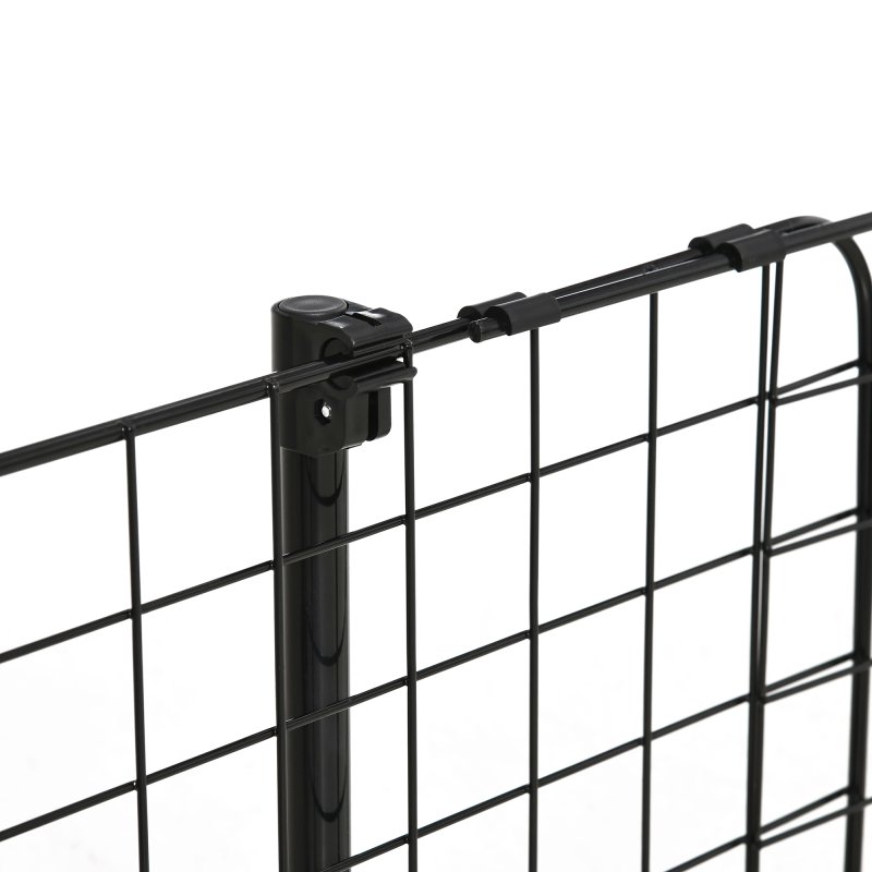 PawHut Heavy Duty Pet Dog Car Barrier Adjustable Ventilated Mesh Wire Guard Auto Vehicle Fence Protector SUVs Black 91-152 cm
