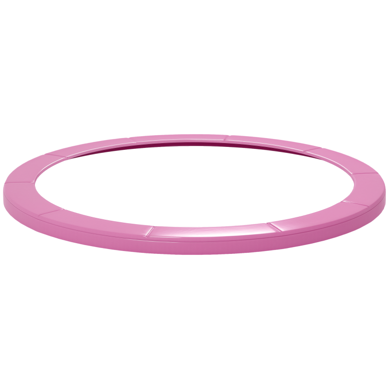SPORTNOW 12FT Trampoline Spring Cover, Plastic Trampoline Pad Replacement with Elastic Cord, Waterproof, UV Resistant and Tear-Resistant, Pink