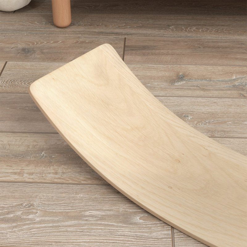 AIYAPLAY Balance Board Kids, Wooden Wobble Board for Children, Sensory Play Equipment for 3-8 Years Old, Natural Tone