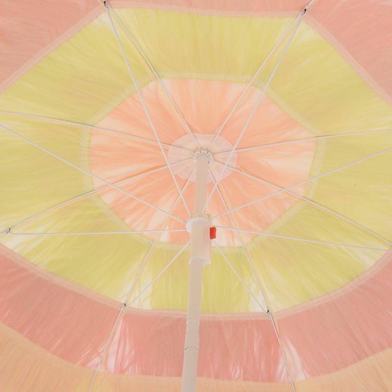 Outsunny 1.6m Garden Hawaii Parasol, Patio Beach Sun Umbrella Sunshade Hawaiian Folding Tilting Crank Parasol (Multicolour)