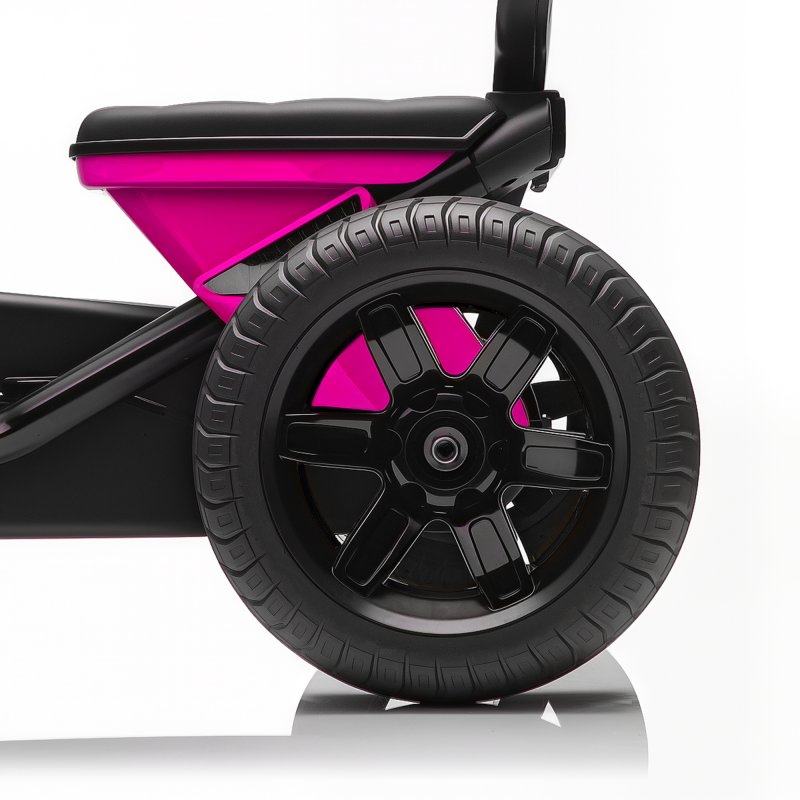 AIYAPLAY Pedal Go Kart for Kids, Children Ride-On Race Car with Silent EVA Tyres, for 2-5 Years, Pink
