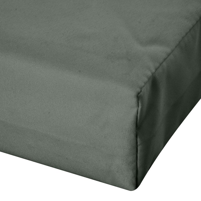 Outsunny Rattan Cushion Covers, Outdoor Seat Cushion Covers, Garden Furniture Covers Replacement - COVER ONLY, Grey