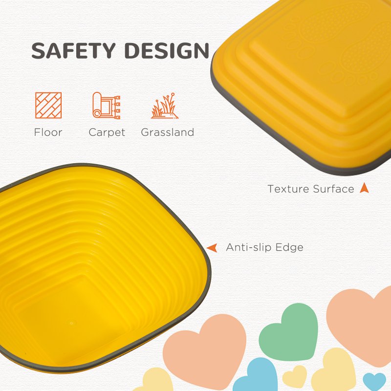 AIYAPLAY Balance Stepping Stones for Kids, 6-Piece Non-Slip Stackable River Stones, Obstacle Courses for Balance and Motor Skills, Indoor Outdoor Sensory Toy Gift for Ages 3-8 Years