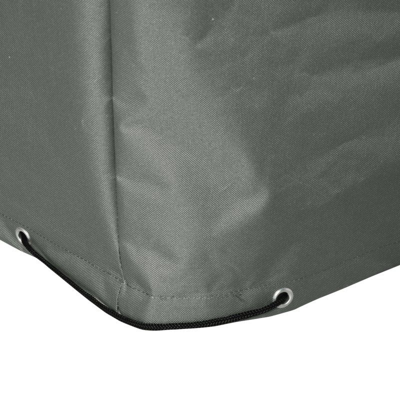 Outsunny 600D Oxford Outdoor Garden Furniture Sofa Set Cover, Waterproof Anti-UV Rattan Sun Lounger Protection Protector Cover, 275L x 205W x 90Hcm, Grey