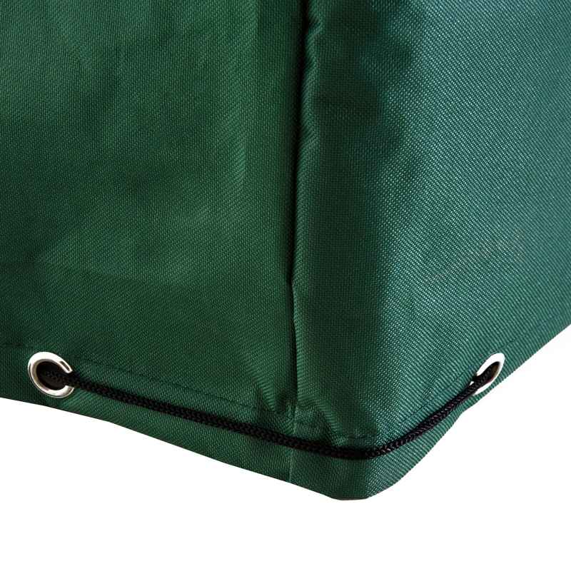 Outsunny Outdoor Garden Furniture Cover Waterproof, Anti-UV 600D Heavy Duty Oxford Fabric Patio Furniture Cover for Rectangular Sofa Table Set, Green, 245 x 165 x 55 cm