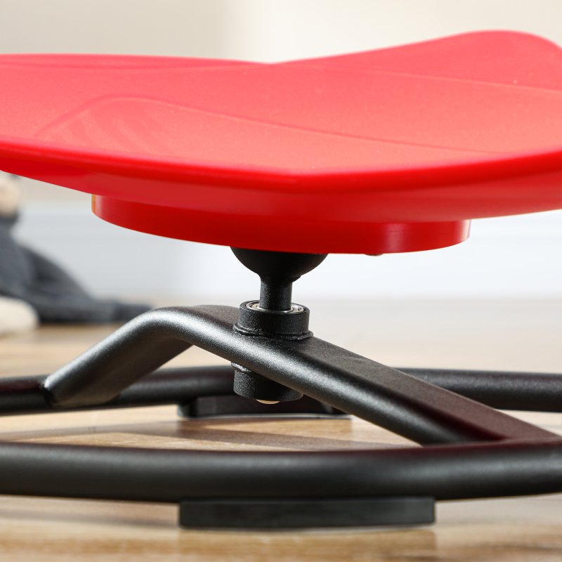 AIYAPLAY Sensory Spinning Chair, Kids Swivel Chair for Coordination, Balance, Red