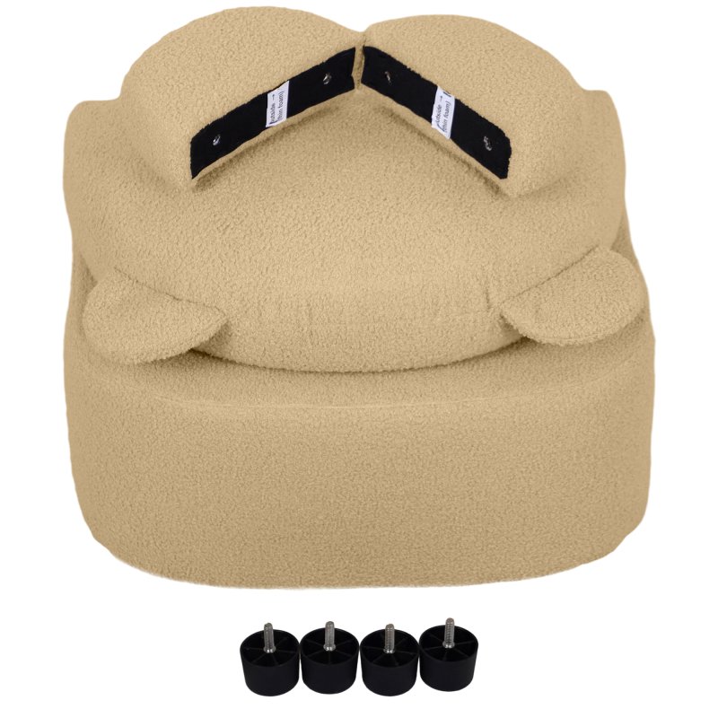 AIYAPLAY Kids Armchair, Bear Shaped Toddler Chair, Baby Armchair for Bedroom Playroom Living Room, for Boys and Girls Aged 18 Months to 3 Years - Khaki