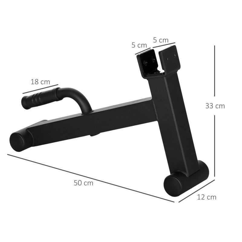 SPORTNOW Barbell Jack, Deadlift Jack with Non-Slip Handle and Plastic Padding, Easy Loading and Unloading 200kg Barbell Plates, for Home Gym, Deadlifting Weight Training