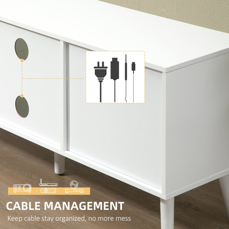 HOMCOM TV Cabinet Stand Unit for TVs up to 50