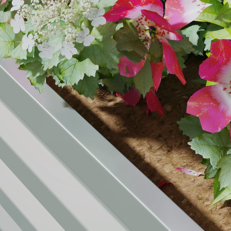 Outsunny Set of 2 Raised Garden Bed, Outdoor Planter Box with Galvanised Steel Frame for Growing Vegetables, Flowers and Herbs, 60 x 60 x 30.5 cm, Light Grey