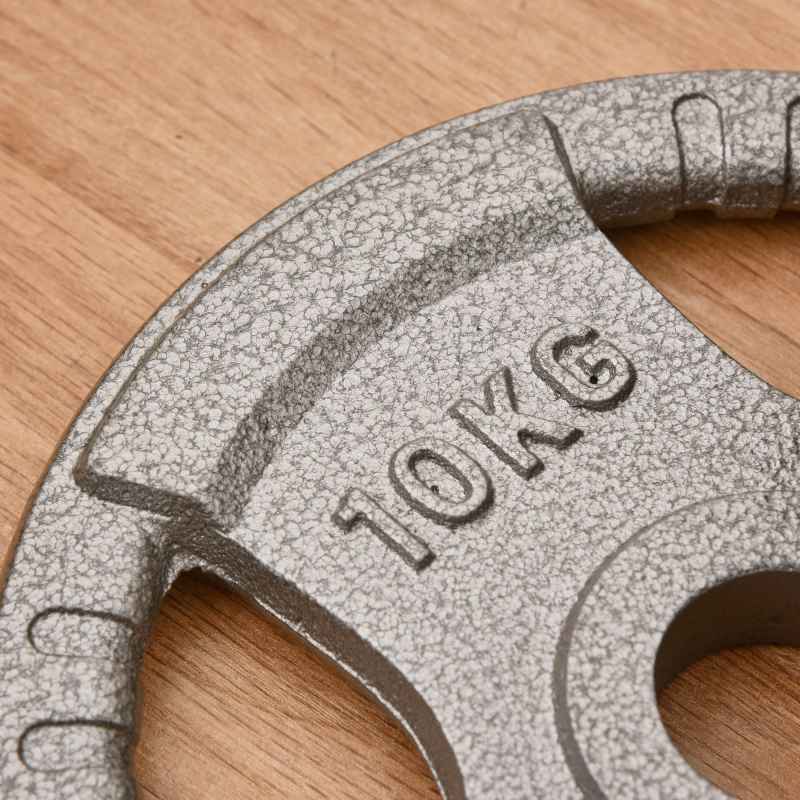 HOMCOM Set of 2 Cast Iron Weight Plates for 2