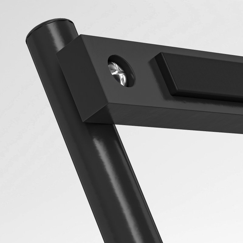 SPORTNOW Pull Up Bar Doorway with Non-Slip Multi Grips, Door Frame Chin Up Bar, Push up Stand with Anti-Fall Slot for Home Gym Upper Body Workout, Black