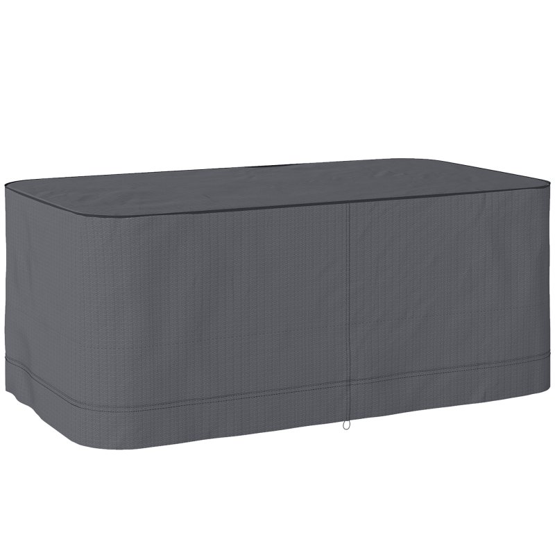 Outsunny Garden Furniture Cover, Waterproof Windproof 420D Heavy Duty Oxford Fabric Rattan Furniture Cover, Rectangular Outdoor Table Chair Set Cover, 235 x 135 x 94cm