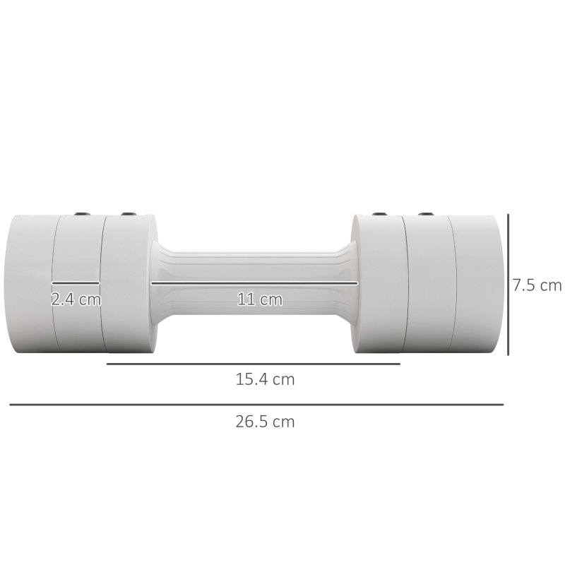 SPORTNOW Adjustable Dumbbell Set of Two, Hand Weights, for Men and Women, Home Gym Workout, A Pair 2.2kg, 3.6kg, 5kg (1.1kg, 1.8kg, 2.5kg Each)