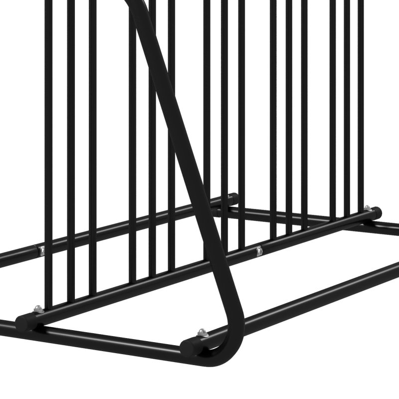 DURHAND Bike Stand, Double-sided Bike Rack Floor Stand for 6 Bicycles, Kids/Mountain/Road Bikes Garage Indoor Outdoor Use
