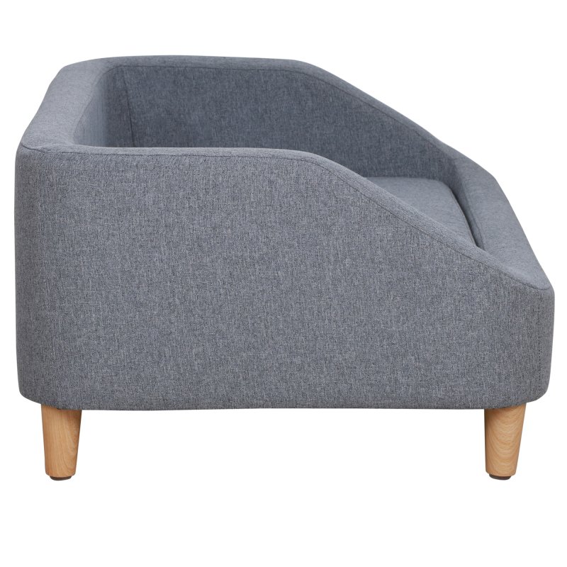 PawHut Dog Sofa Bed, Cat Sofa, Dog Couch w/ Soft Cushion, Removable and Washable Cover, for Small, Medium and Large Dogs, 95 x 63 x 39cm - Grey