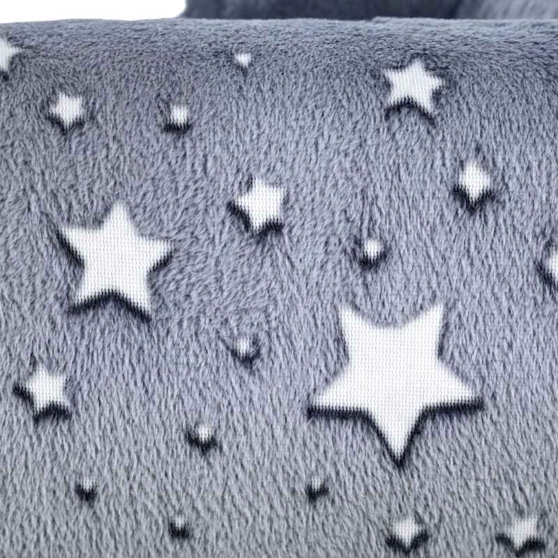 AIYAPLAY Kids Armchair, Glow in the Dark Single Chair with Star Design, Upholstered Toddler Tub Chair for Bedroom, Playroom, Kid Room, Grey