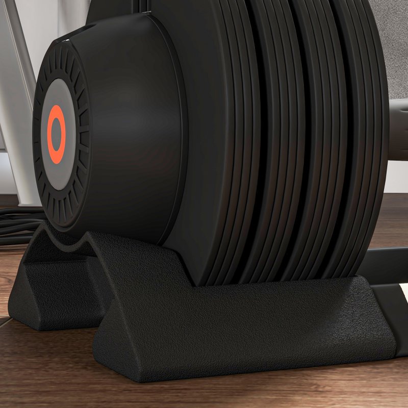 SPORTNOW 20KG Single Adjustable Dumbbell, 4-in-1 Weights with Storage Tray and Non-Slip Handle, Home Gym Fitness Equipment, Black