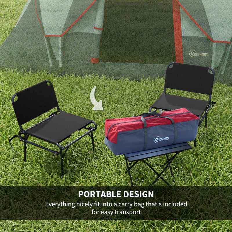 Outsunny 5-6 Man Dome Camping Tent Hiking Shelter UV Protection 3000mm Water Resistant Tunnel Tent