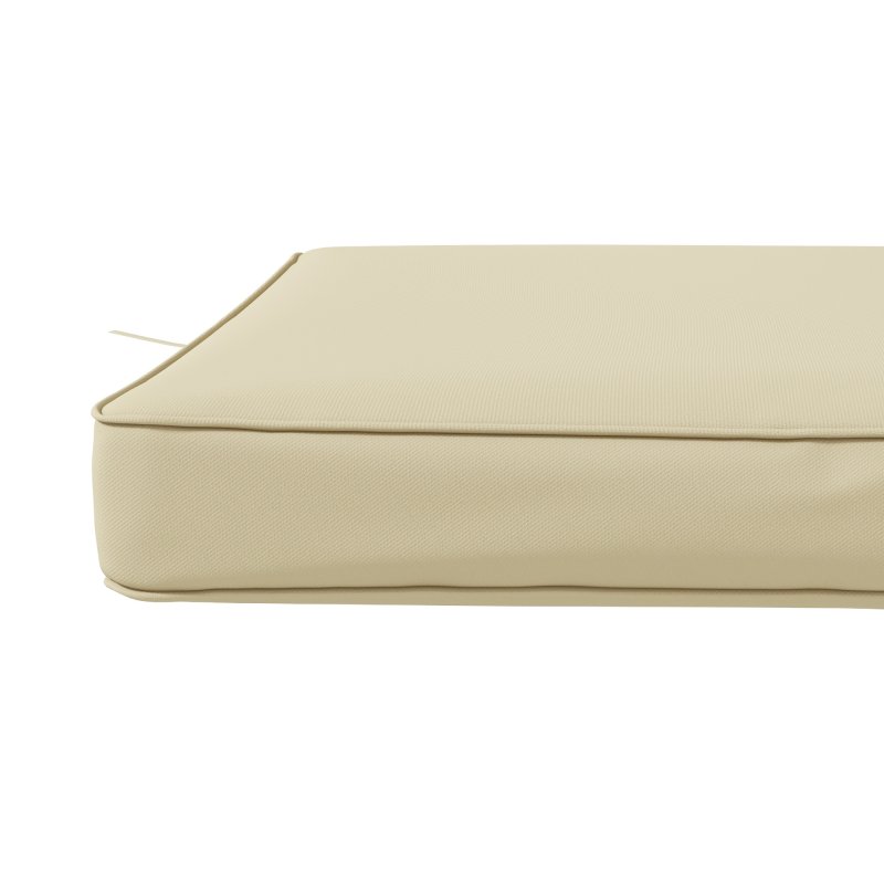 Outsunny Set of 4 Outdoor Seat Cushions with Ties, Water Repellent Seat Pads for Garden Patio Kitchen Office Chairs, Beige