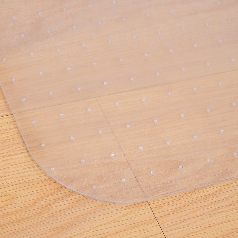 HOMCOM Office Carpet Protector Chair Mat Clear Spike Non Slip Studs Frosted Lipped