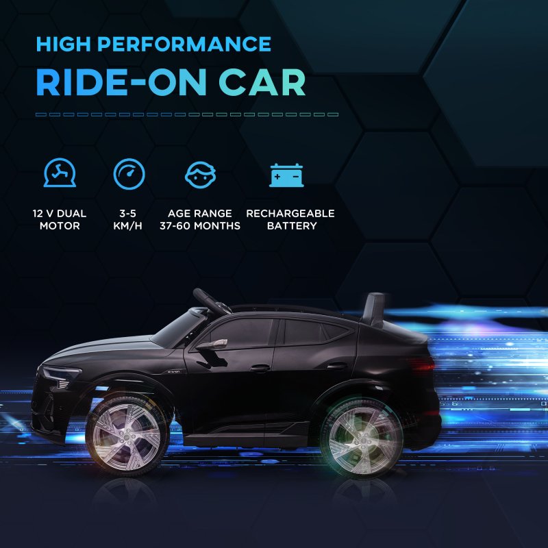 HOMCOM Audi E-tron Licensed 12V Kids