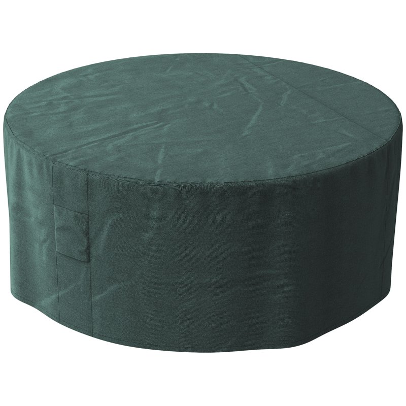 Outsunny Garden Patio Large Furniture Set Round Cover 600D Oxford Waterproof, ??193 x 80H cm, Green