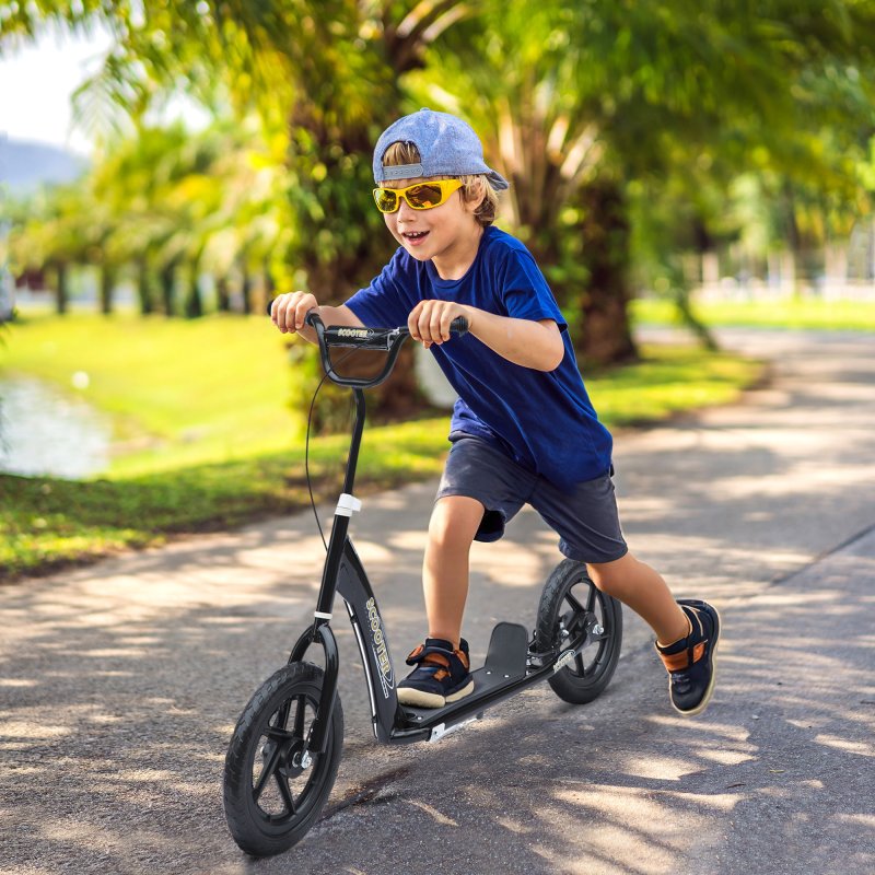 HOMCOM Kids Scooter Kick Scooter with 12" Wheels